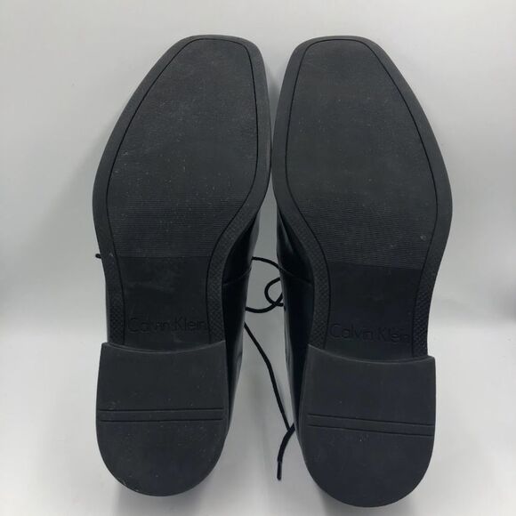 Calvin Klein Men's Elroy Black Lace Up Dress Oxfords Shoes Size 11 Square Toe - Picture 9 of 12